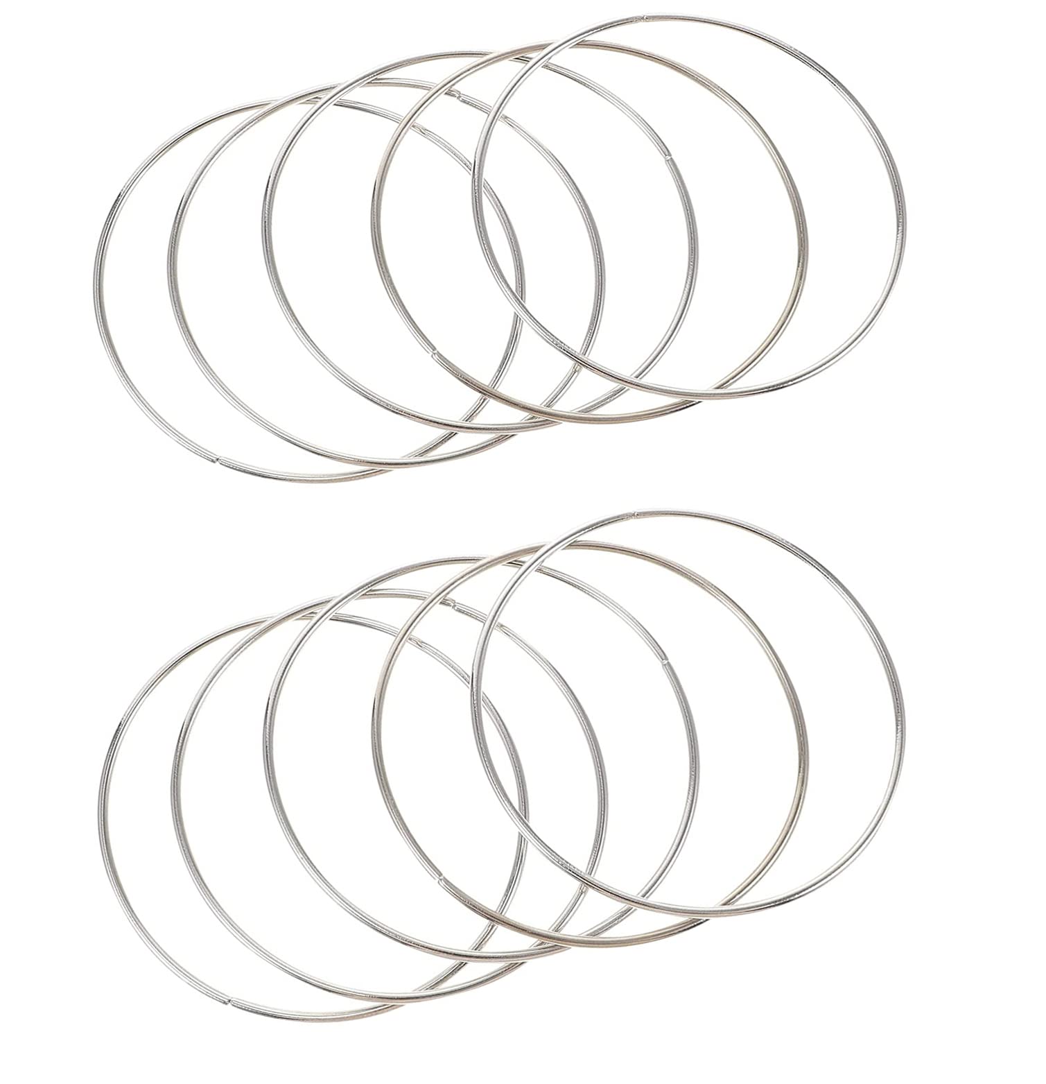 Traumfänger Runde Ringe,10PCS Metall Handwerk Ringe Praktische Durable Dreamcatcher Hoop Metallring für Traumfänger Festival Kränze DIY Kunst und Handwerk Projekte (11cm)