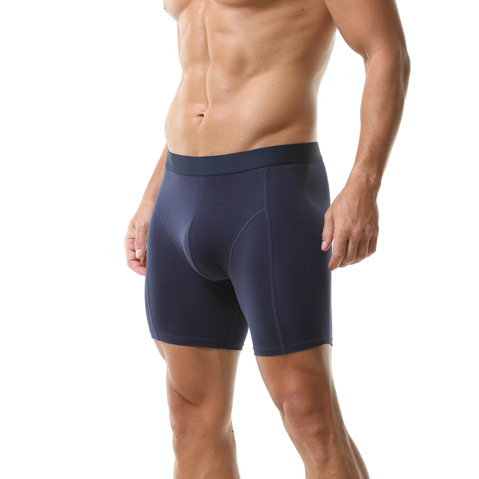 Slip sportivi da uomo in tessuto a rete, con rinforzo sul cavallo, tessuto traspirante, elastico, comodo intimo per la casa e lo sport