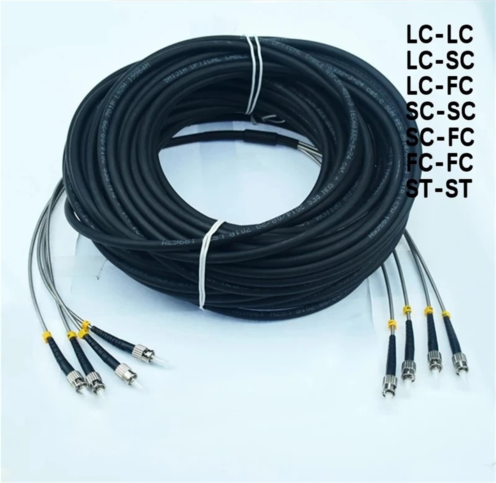 Cordon de raccordement Fibre Optique extérieur CPRI 40 m, Cordon de raccordement multimode 4 conducteurs(FC-FC MM)