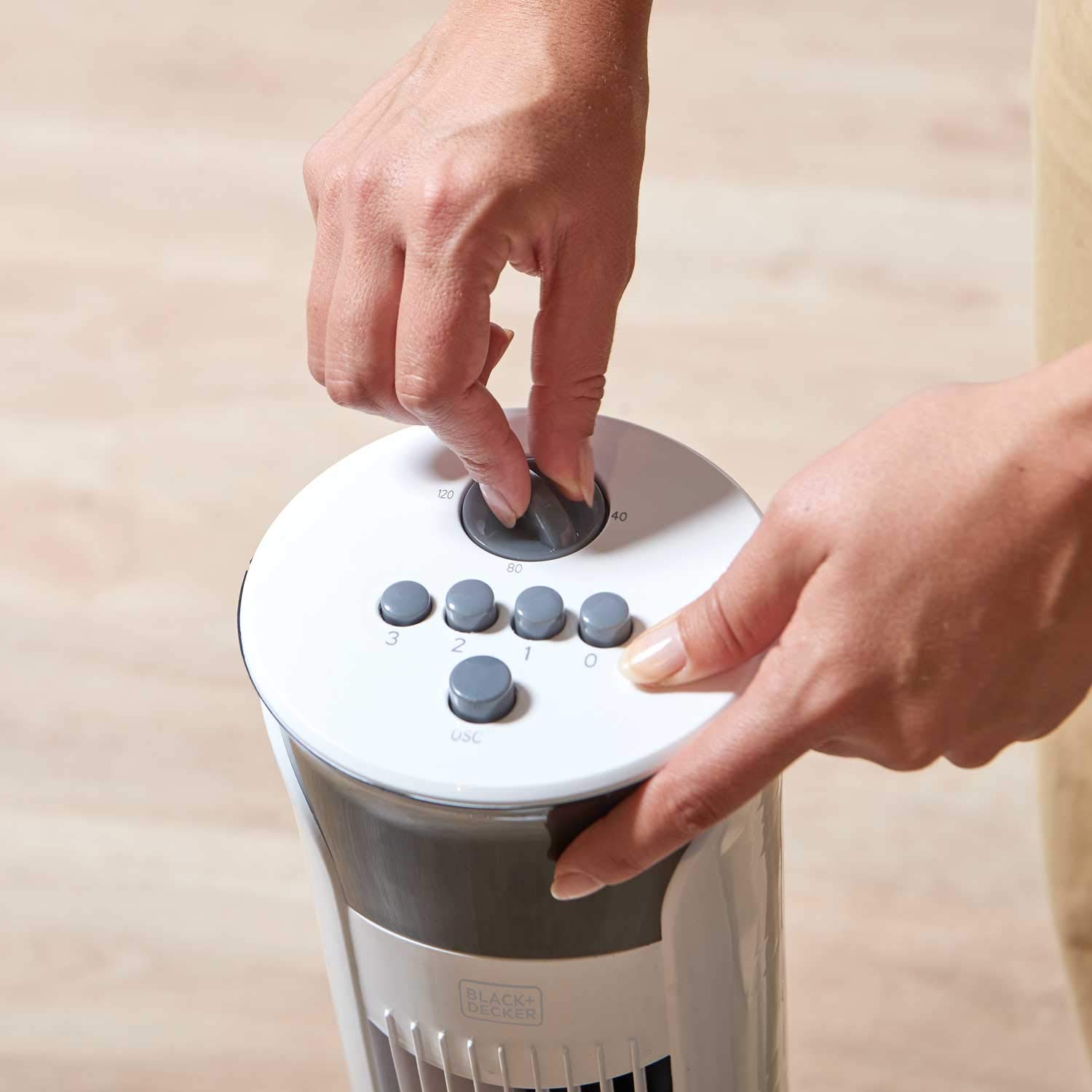 Black + Decker – BXEFT47E Ventilador de torre oscilante silencioso ...