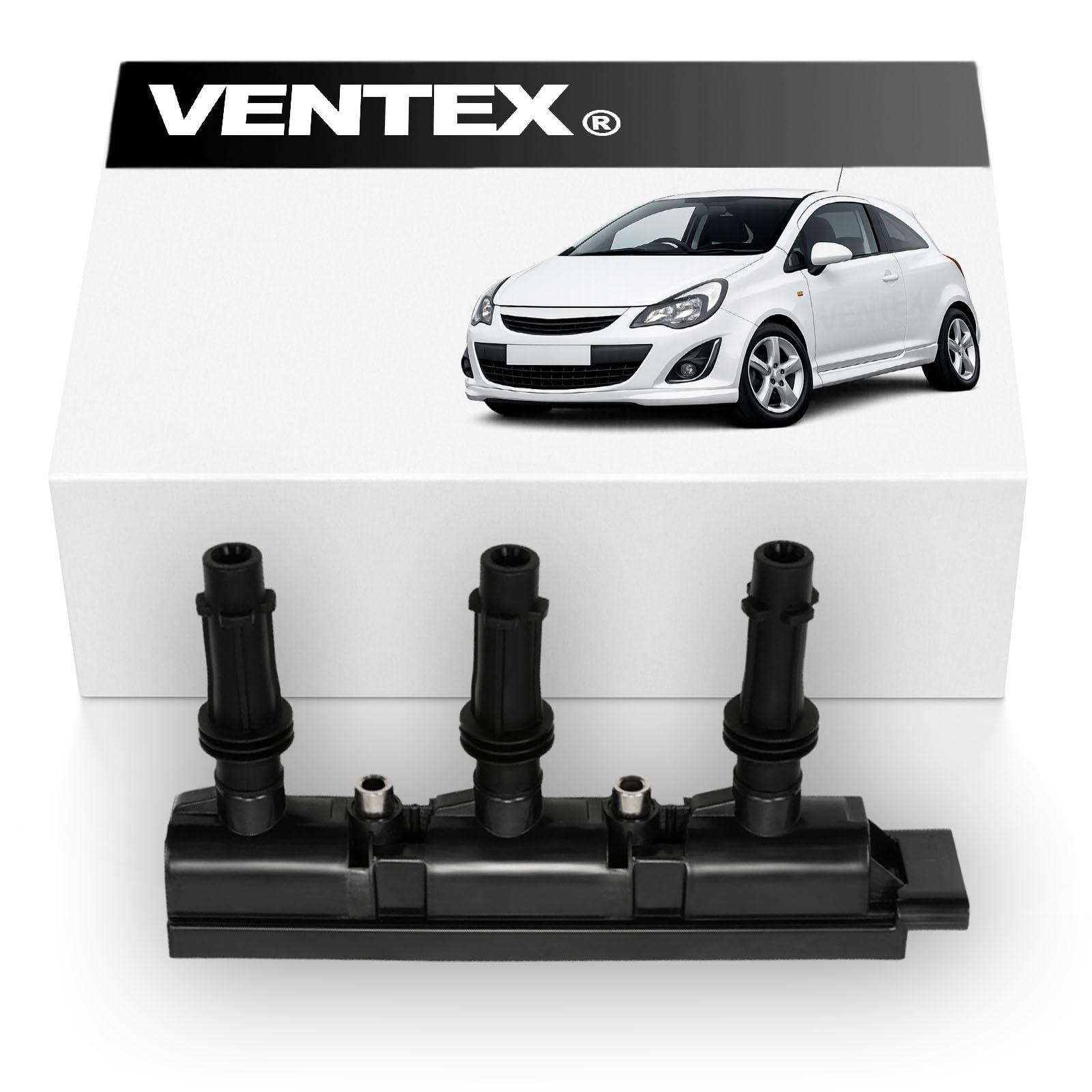 VENTEX® Ignition Coil Pack VXS1712 Compatible with Vauxhall Corsa 1.0i 12V 2010-2014