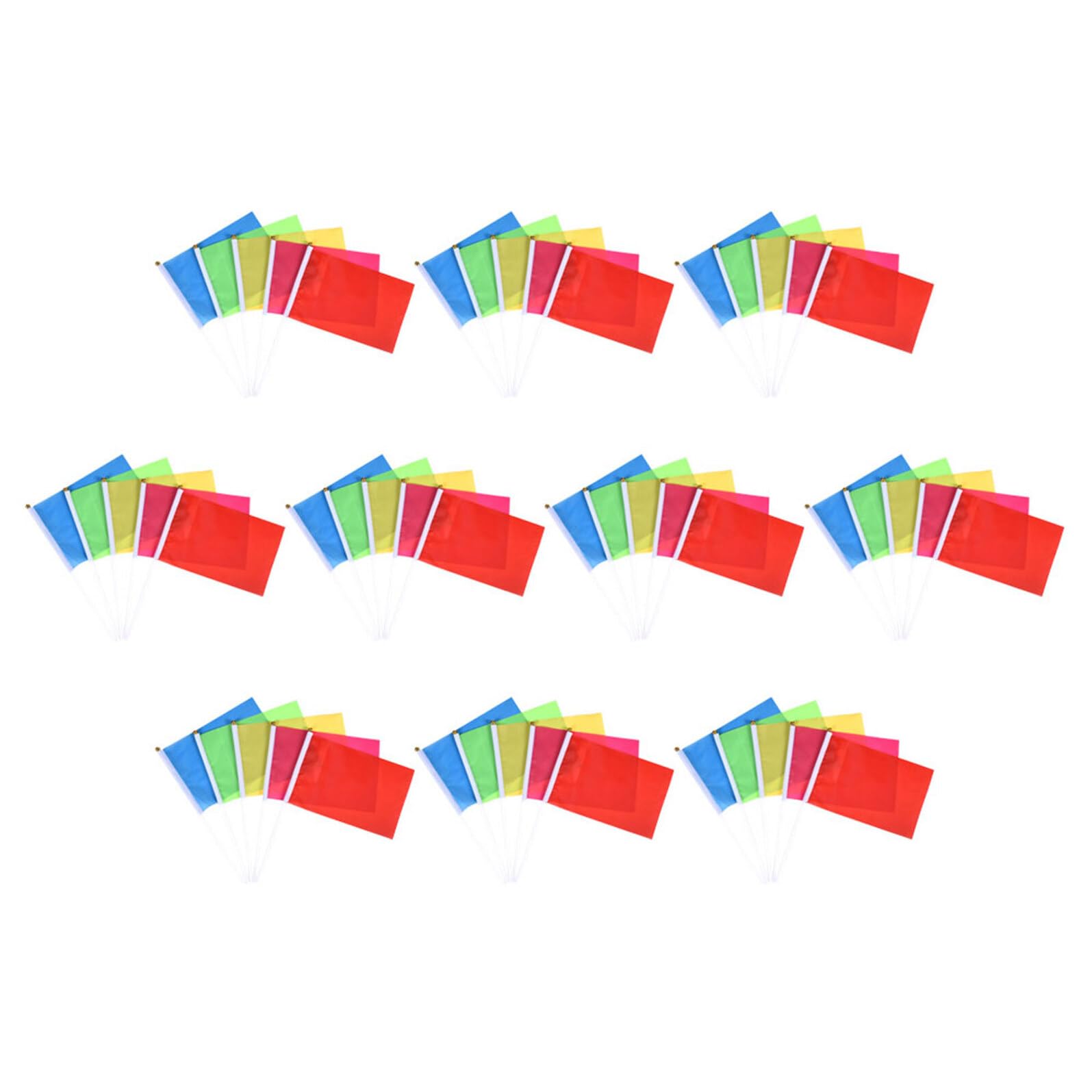 Drapeaux à main multicolores pour supporter vos équipes et célébrer ensemble