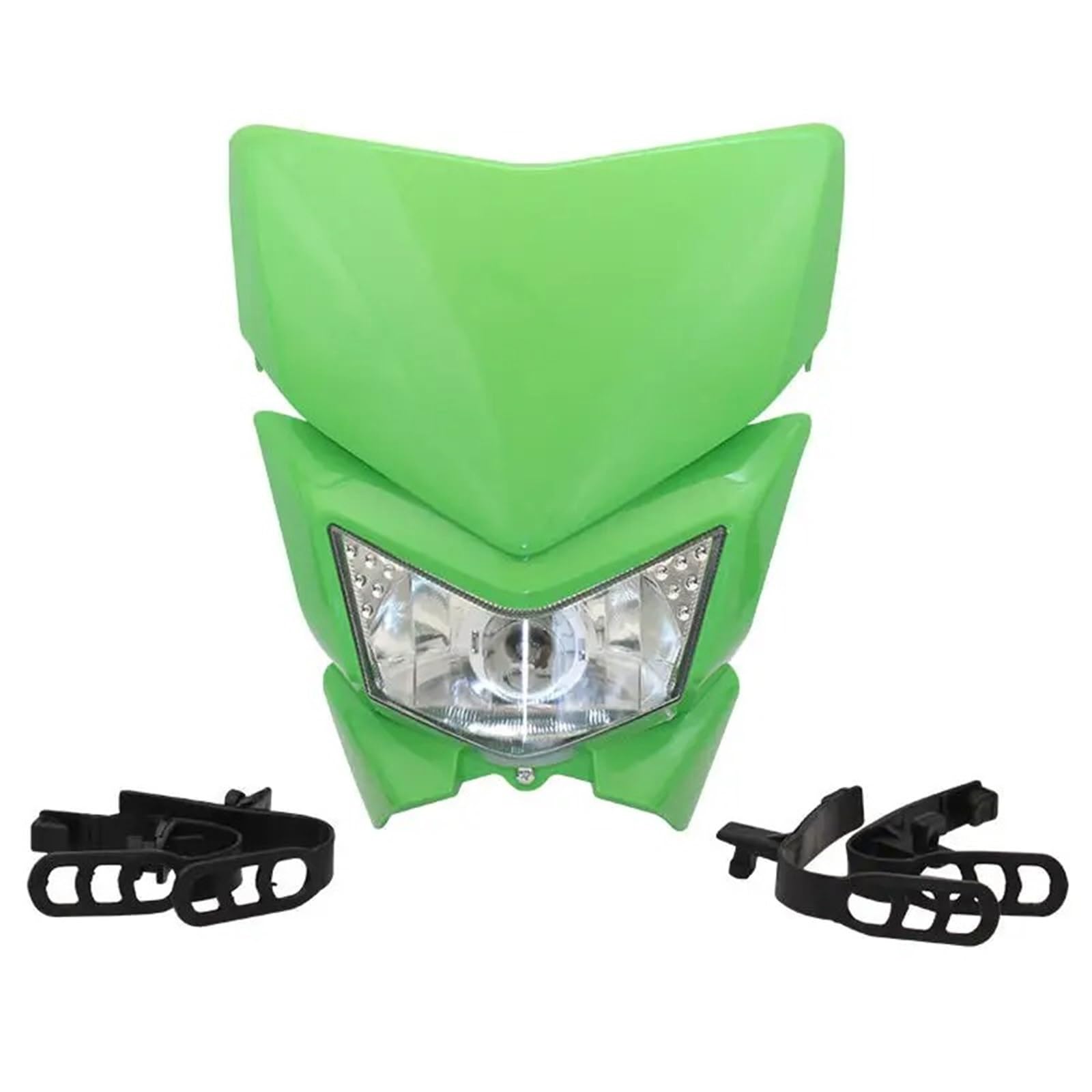 Motorcycle Headlight For KLX 250 450 KMX 125 110 140 300 650 (Green)