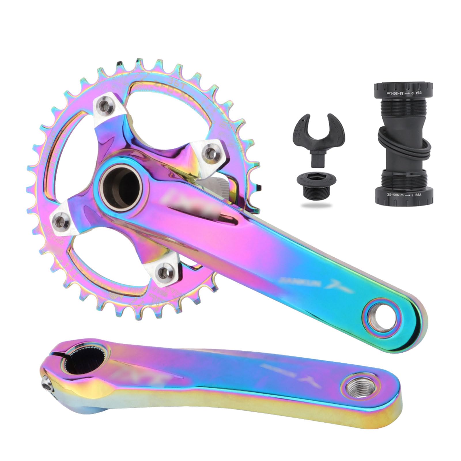 Juego de bielas de aleación de Aluminio MTB
