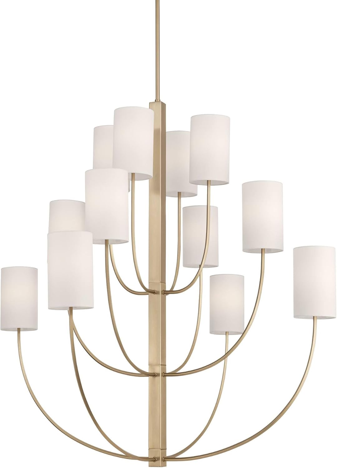 Possini Euro Design Possini Euro Maxine 40 1/4" Wide Matte Brass 12 Light Large Chandelier