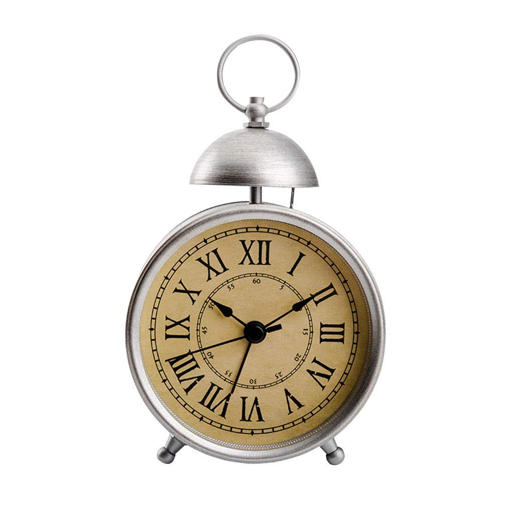 Amazon.co.jp: Mechanical Alarm Clock Single Bell Alarm Clock Metal