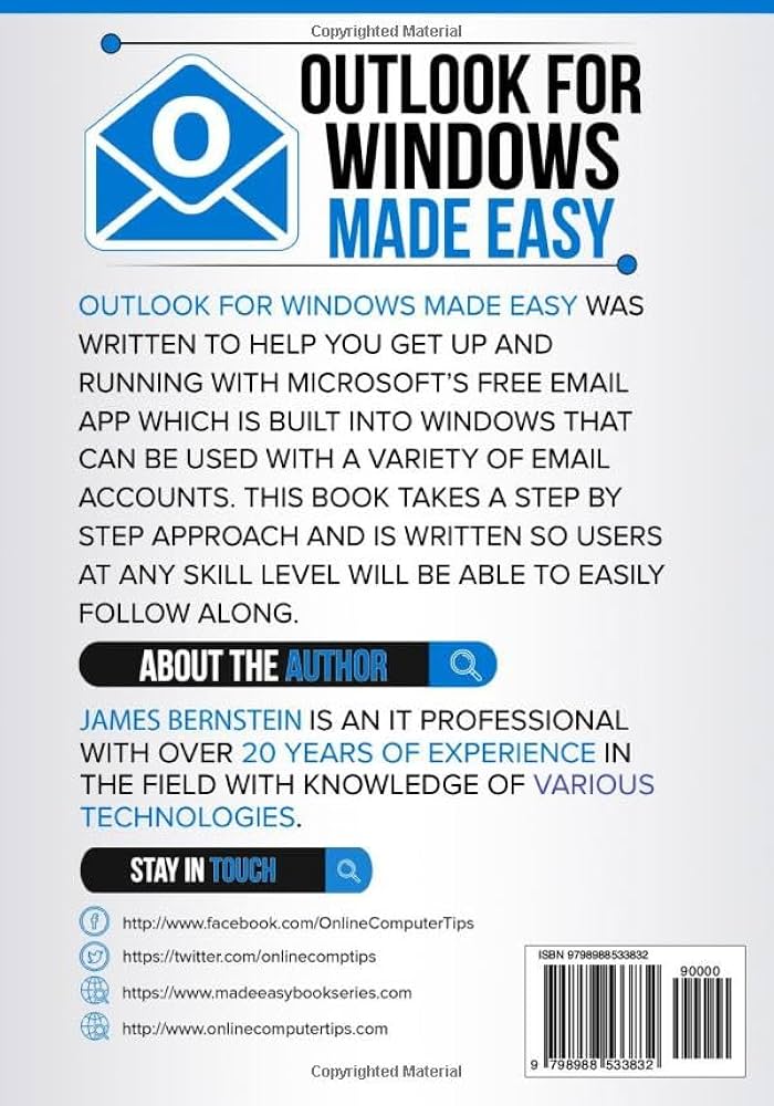 Amazon | Microsoft Outlook for Windows Made Easy: Mastering
