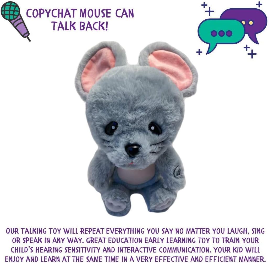 Talk Back Mouse Plush - Repeats 