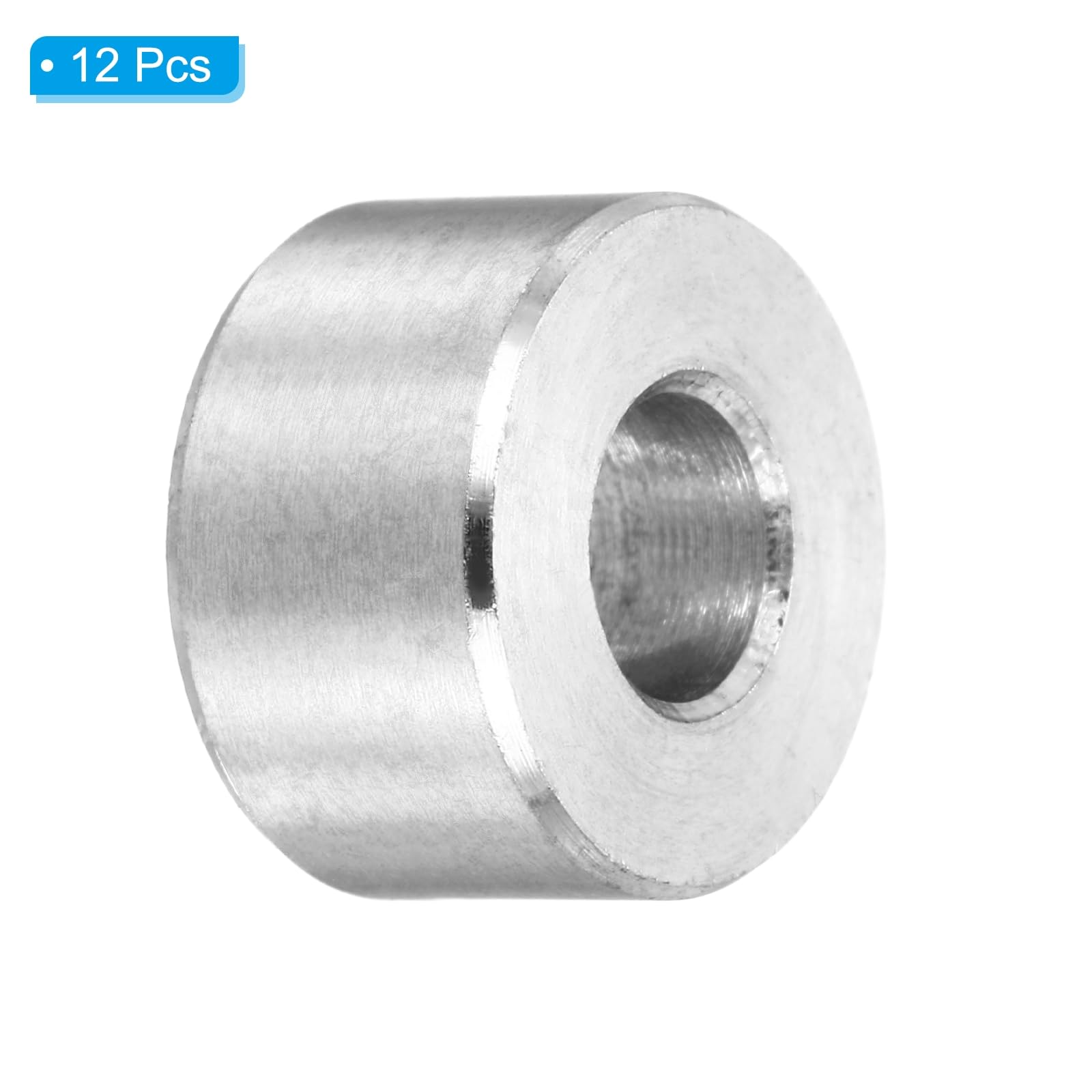 PATIKIL M6 Stainless Steel Spacers, 12Pcs Metal Spacer 6mm ID x 14mm OD x 8mm L Screw Standoff for 1/4" or M6 Screw - Image 3