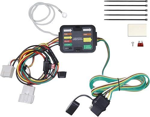 CARROFIX Arnés de cableado CRV de ajuste personalizado con conector de remolque plano de 4 vías para Honda CR-V 2012-2016 Arnés de cables de