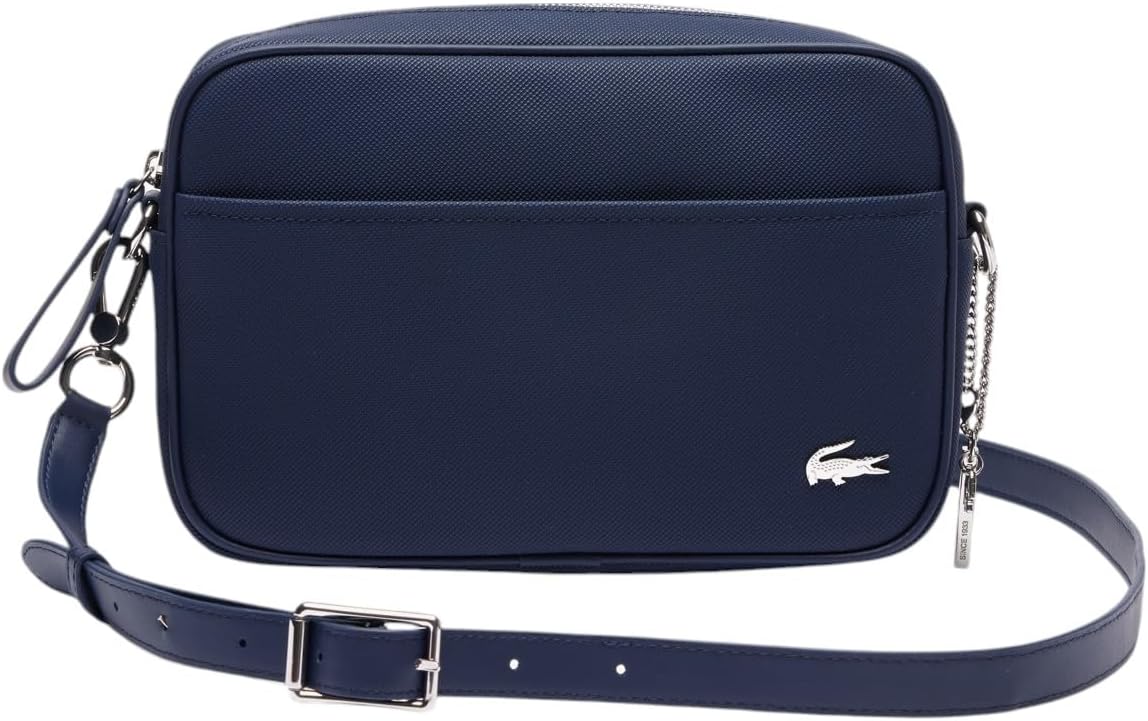 Lacoste Women's Daily Lifestyle Canvas Medium Crossover Purse