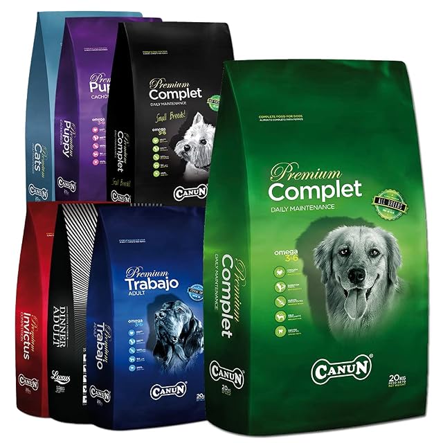 Foto 5 de 6 de Pienso para Perros para Todas Las Razas y tamaños Rico en Pollo Alimento seco para Perros 20 kg Canun Complet…