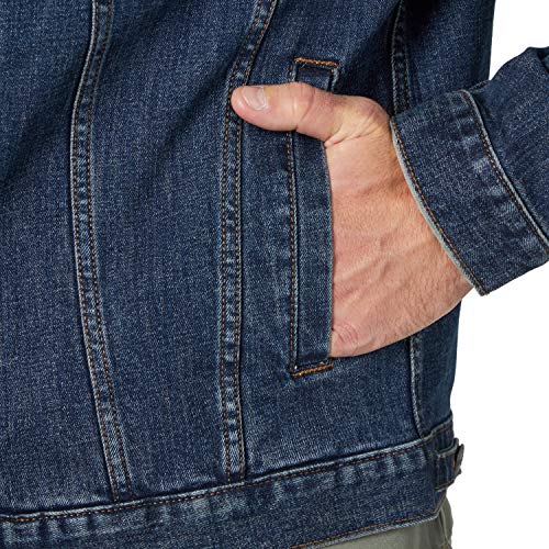 Wrangler Men's Retro Unlined Stretch Denim Jacket, Bozeman, Large
