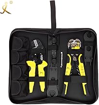 Chusui Ferramentas profissionais de crimpagem de painel solar 2,5-6 mm² 14-10AWG crimpador de fio solar kit de corte de conector de fio com alicate de crimpagem de decapador de fio