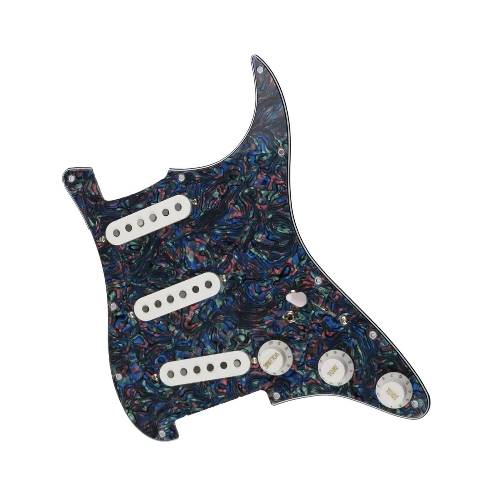 Pickguard pré-câblé SSS Alnico 5 aux finitions soignées