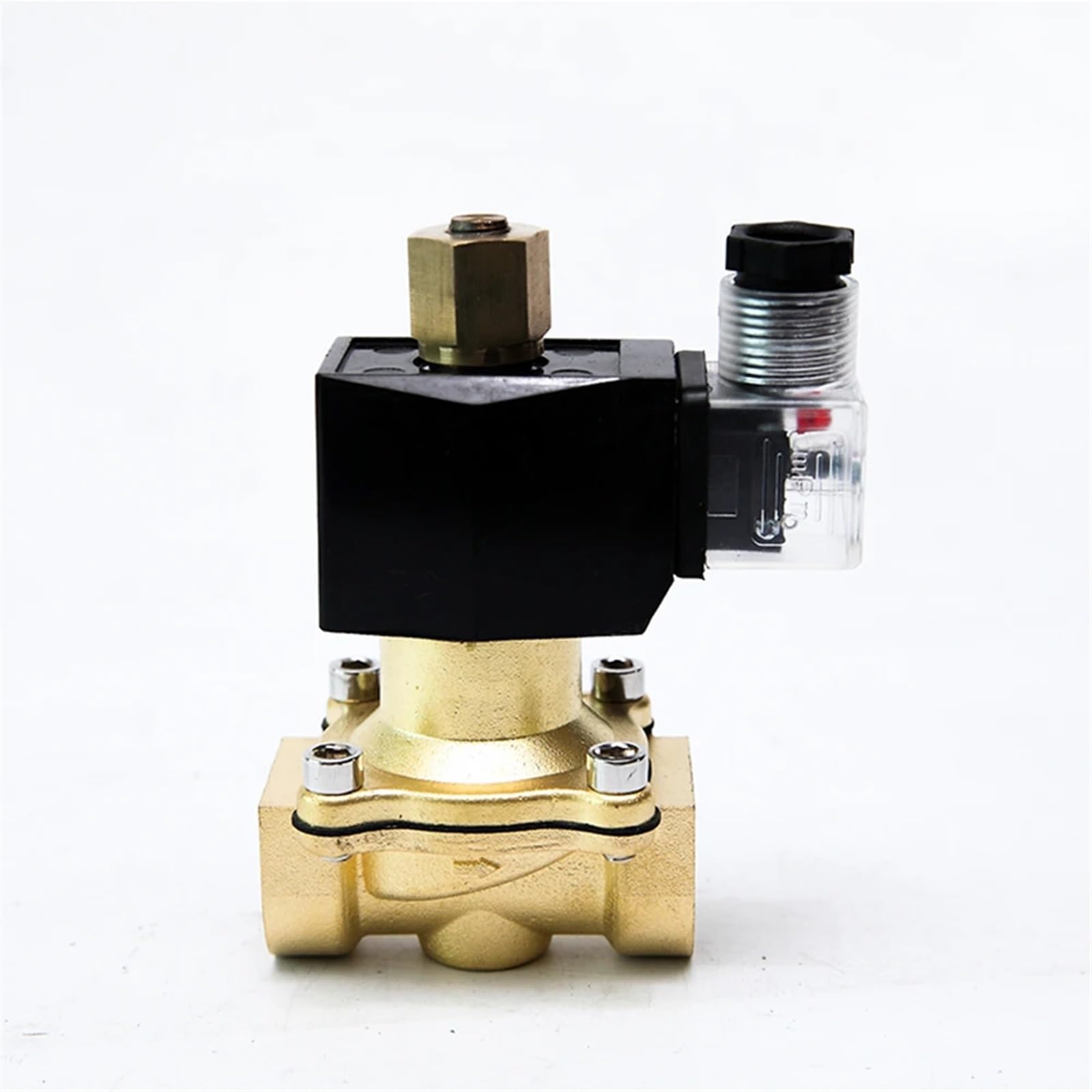 Électrovanne laiton normalement ouverte 1" BSP 24VAC NBR pour contrôle de l'eau et gazole