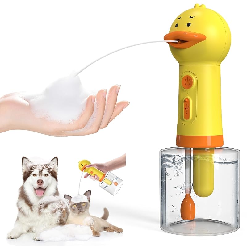 Dispensador elétrico de espuma para banho de cães e gatos YSJILIDE, 400 mL