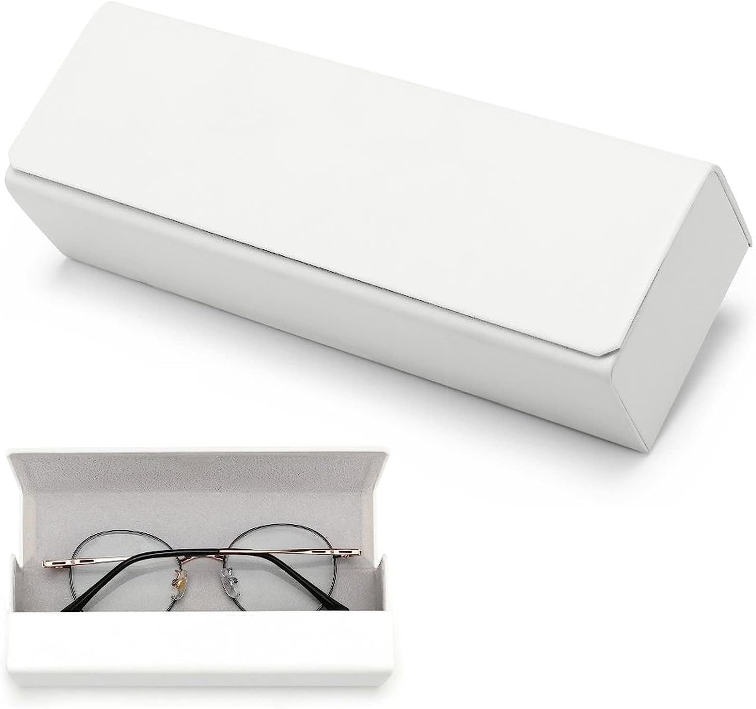 Amazon.co.jp: 白 メガネケース おしゃれ 眼鏡ケース ハード眼鏡