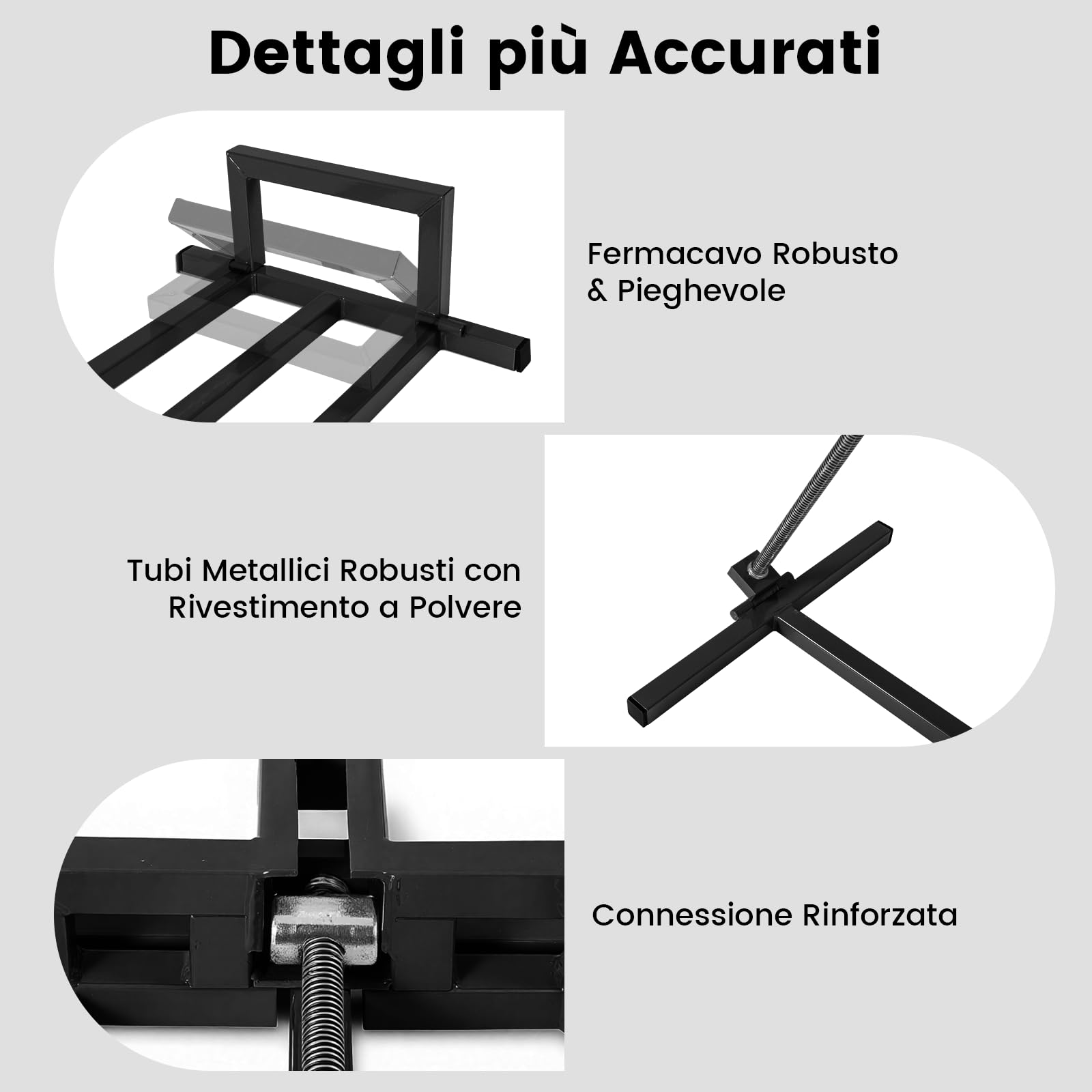 RELAX4LIFE Sollevatore per Tosaerba Quadruplo fino a 400 kg, Altezza di Sollevamento da 11,5 a 77 cm, Salvaspazio, Materiale in Acciaio Spruzzato (Nero)