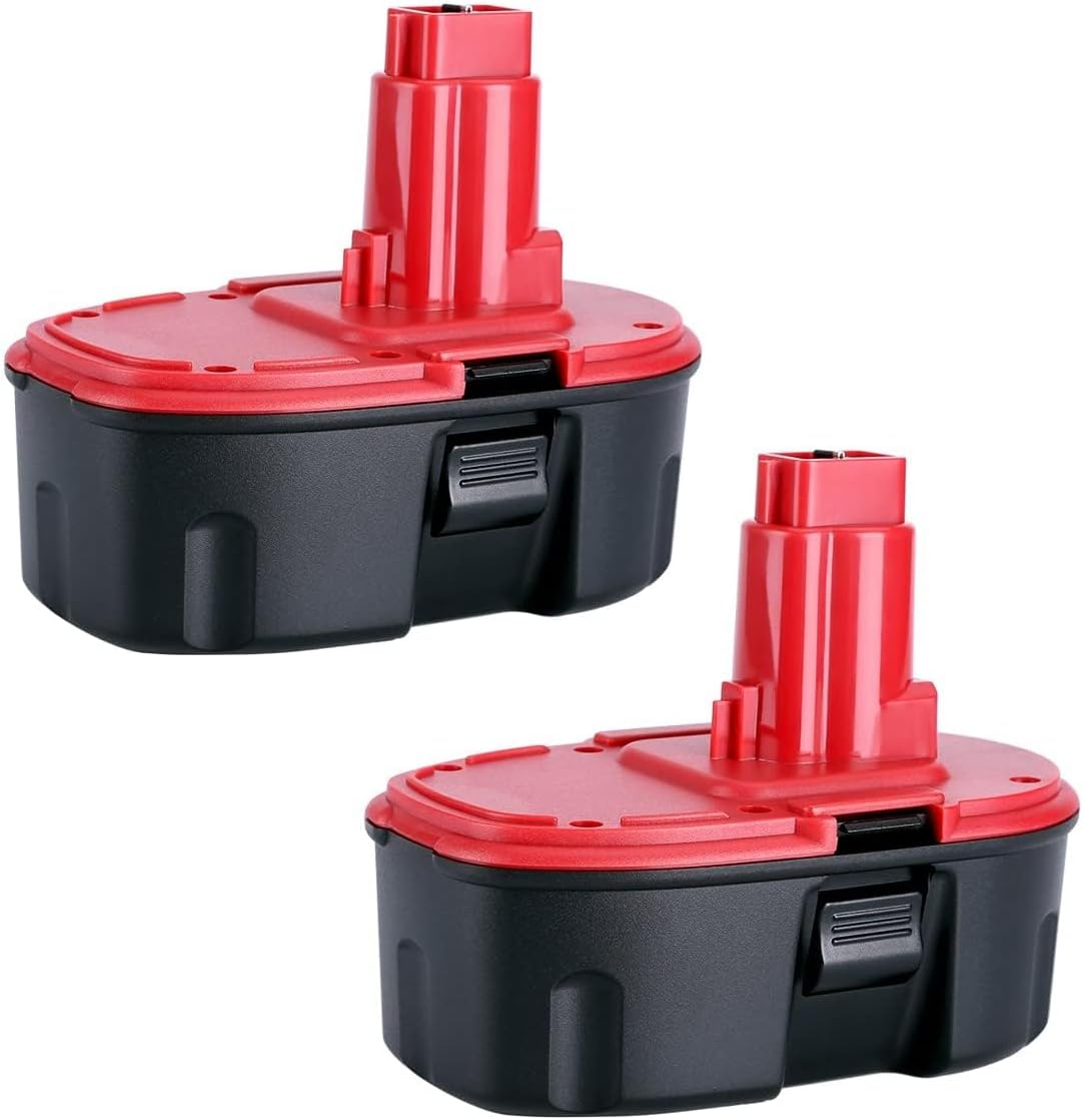 2 Packs 4500mAh High Capacity DC9096 Replacement for Dewalt 18V XRP Battery Compatible with Dewalt 18 Volt Battery DW9098 DW9099 DE9095 DE9098 Series Power Tools(Orange)