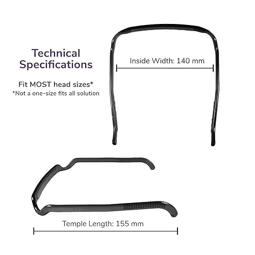 Miniatura 2 de Renyqatt 4 diademas de lentes de sol para mujer, cuadradas, diademas de gafas de sol para mujer, diademas de cabello rizado que se ajustan como