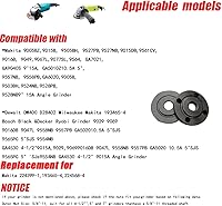 Vista 4 de Llave angular de brida de amoladora, tuerca de bloqueo de metal para DW Milwaukee Makita 193465-4 compatible con Bosch Black & Decker Ryobi 4.5" 5