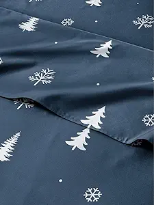Twin Christmas Winter Sheet Set - Holiday Xmas Pattern Bedding Set - Deep Pockets - Snug Fit - 3 Piece - Wrinkle Free & Easy Care - Comfy Festive Winter - Holiday Sheets for Women, Men, Kids & Teens