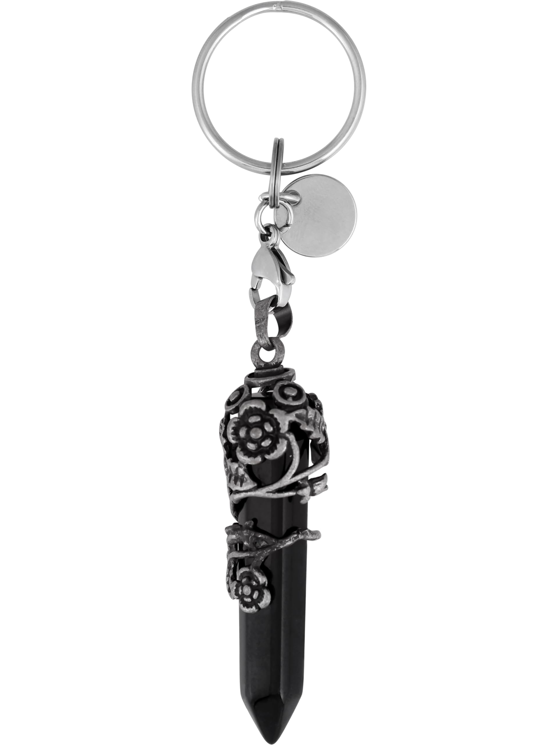 Sacina Boho Goth Black Crystal Keychain, Car Keychain, Boho Keychain ...