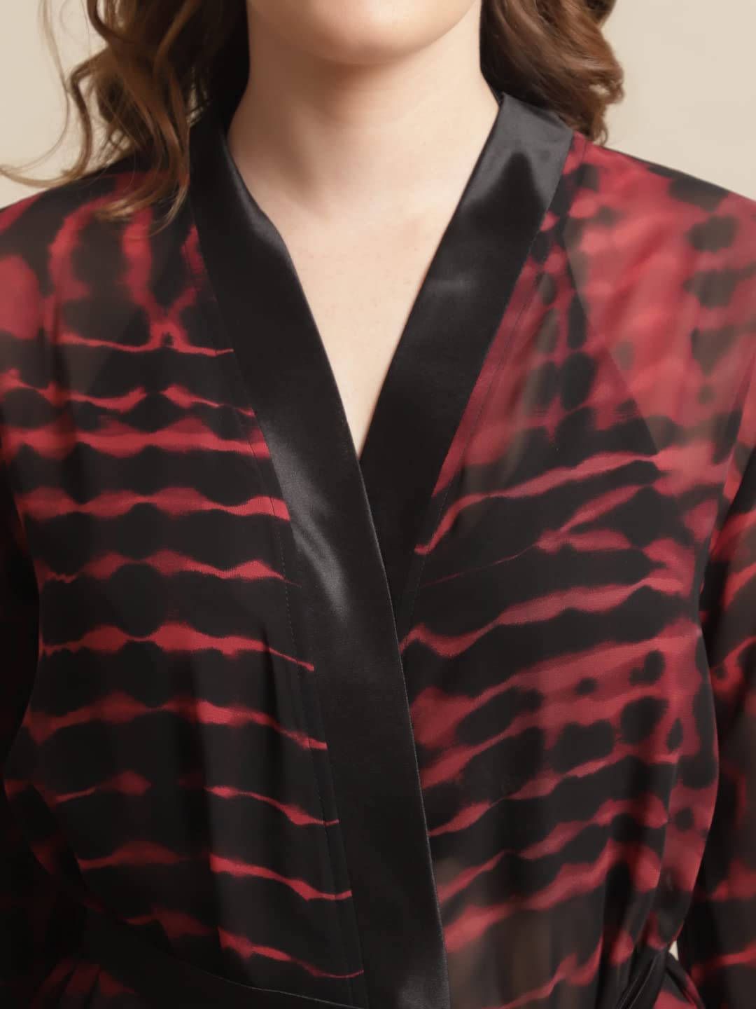 Claura Women Maroon Satin β Robe for Women/Robe (Large, Maroon) 4
