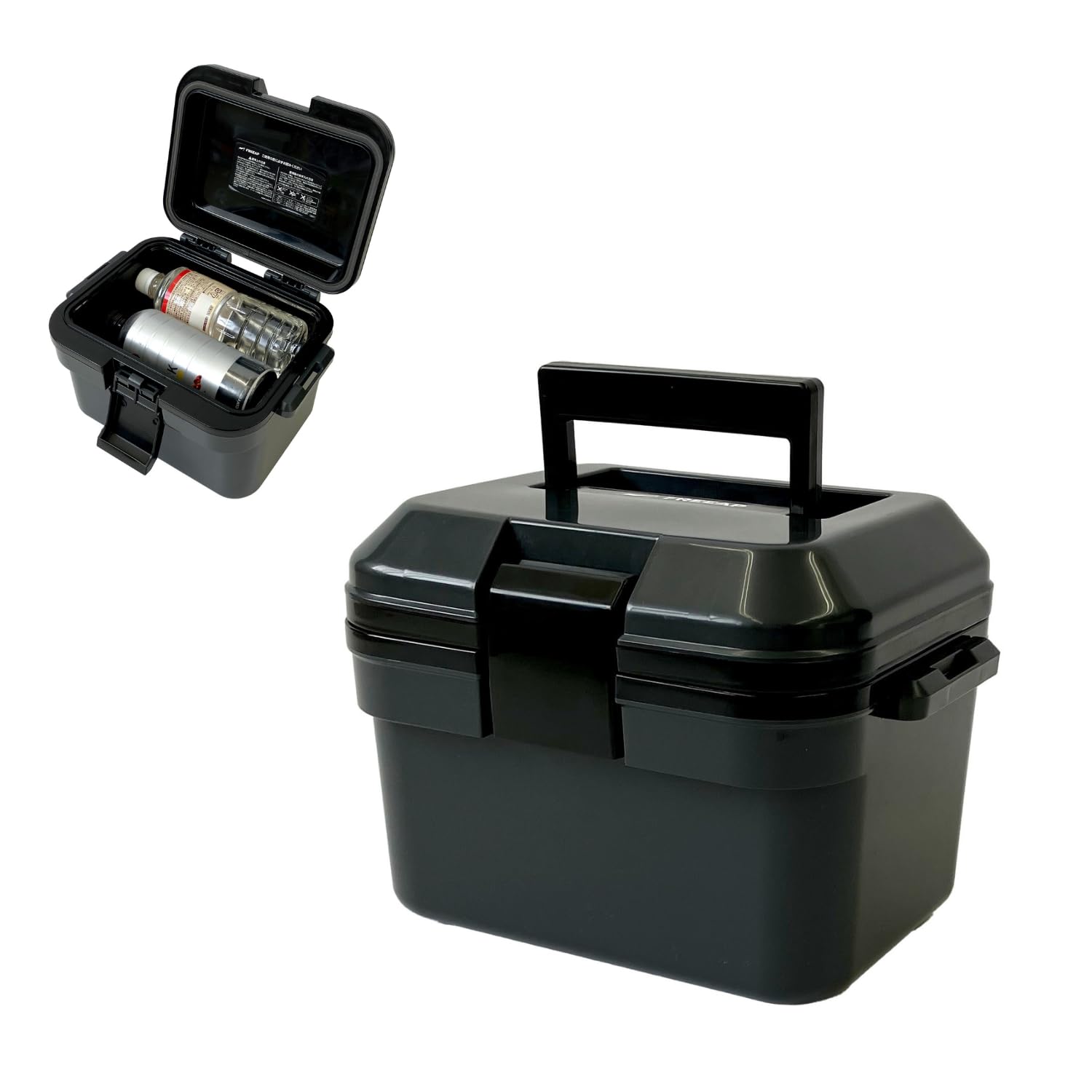 FREEAP Airy Cooler Box, Small, 1.6 gal (5 L), Gray, Lightweight, Compact, High Cold Retention, Ideal for Solo Camping, Club Activities, Fishing, Car Use, Mini