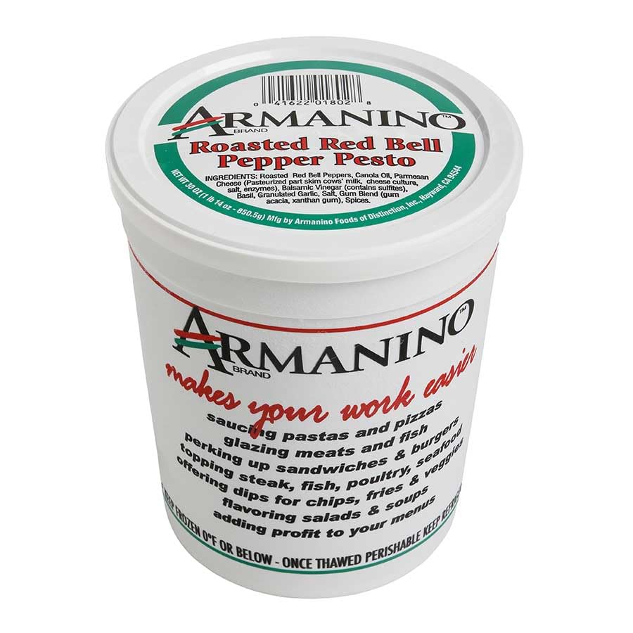 Armanino Roasted Red Bell Pepper Pesto, 30 Ounce -- 3 per case.
