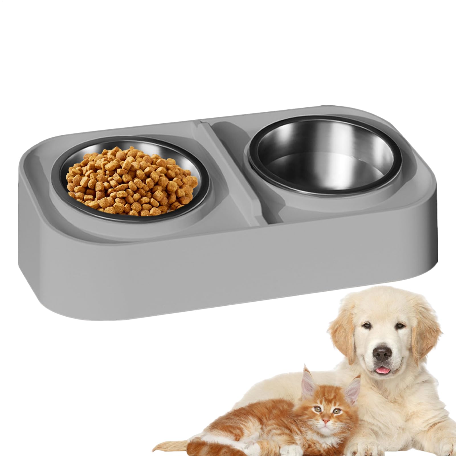 Gamelle pour chat inclinée et antidérapante contre le reflux de votre animal