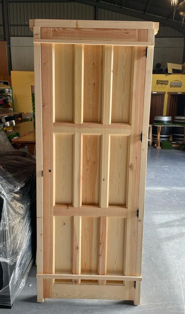 PUERTA DE INTERIOR, PUERTA DE MADERA PARA INTERIOR, PUERTA RUSTICA DE INTERIOR, PUERTA CON CLAVOS, PUERTA DE MADERA MACIZA (APERTURA A IZQUIERDAS)