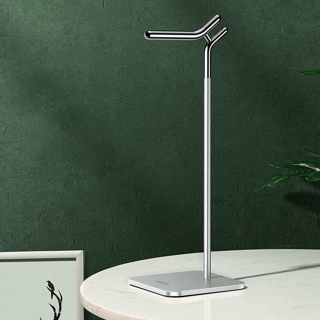 Supporto verticale in metallo per cuffie, supporto per cuffie da tavolo, accessorio multifunzione per cuffie – design elegante e salvaspazio