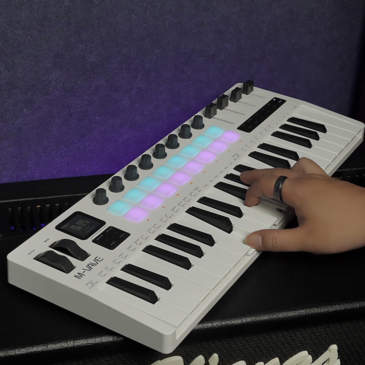M-Vave SMK-37 Pro - Clavier MIDI Bluetooth avec synthétiseur FM intégré