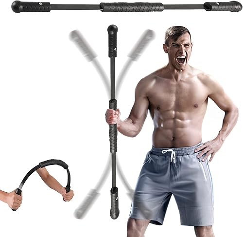 Barra elástica de fitness para entrenamiento de fuerza muscular, equipo de fitness, barra de brazo adecuada para tu entrenamiento en casa