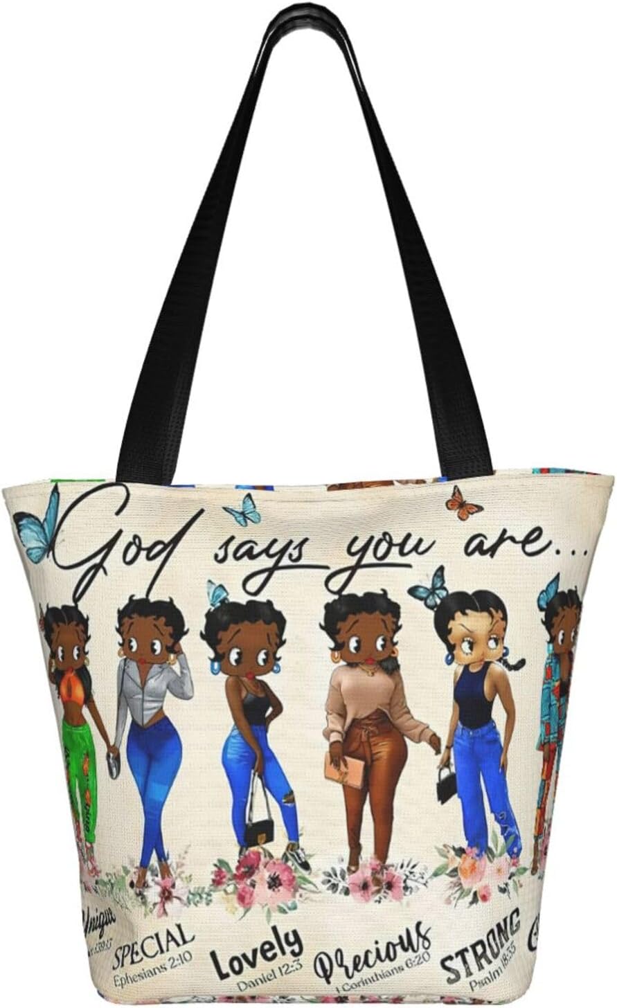 Tote Bag For Women African American Tote Bag Shoulder Handbag Black Queen Women Casual Shoulder Bag,Premium Quality - Image 4