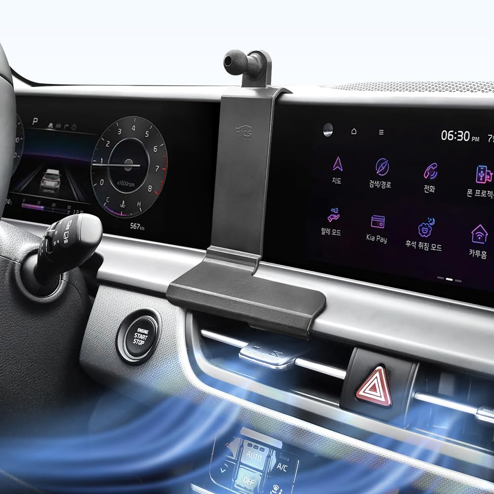 FICS Car Phone Holder for KIA Seltos 2023, 2024, 2025 – Custom-Fit Mount for Seamless Display Integration, Interior Accessories for Navigation Use, Stable Driving View