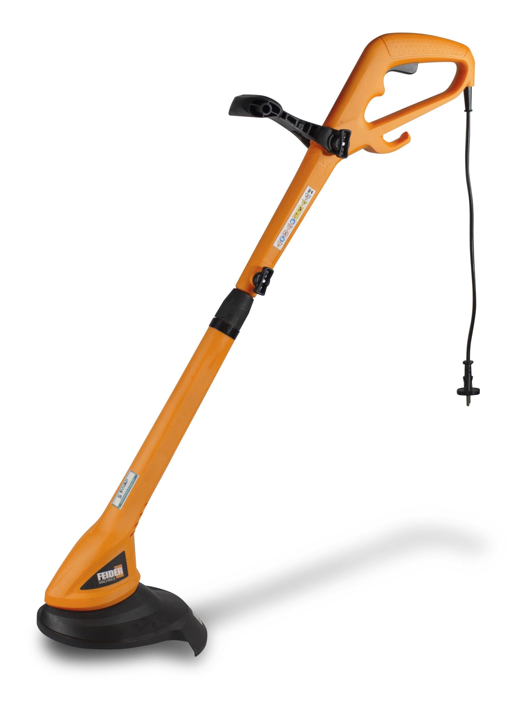FEIDER - Coupe-Bordure Électrique 350W avec Bobine de Fil - Largeur de Coupe 25 cm - Tube Télescopique - Prise en Main Facile - Outillage de Jardin - FCBE350
