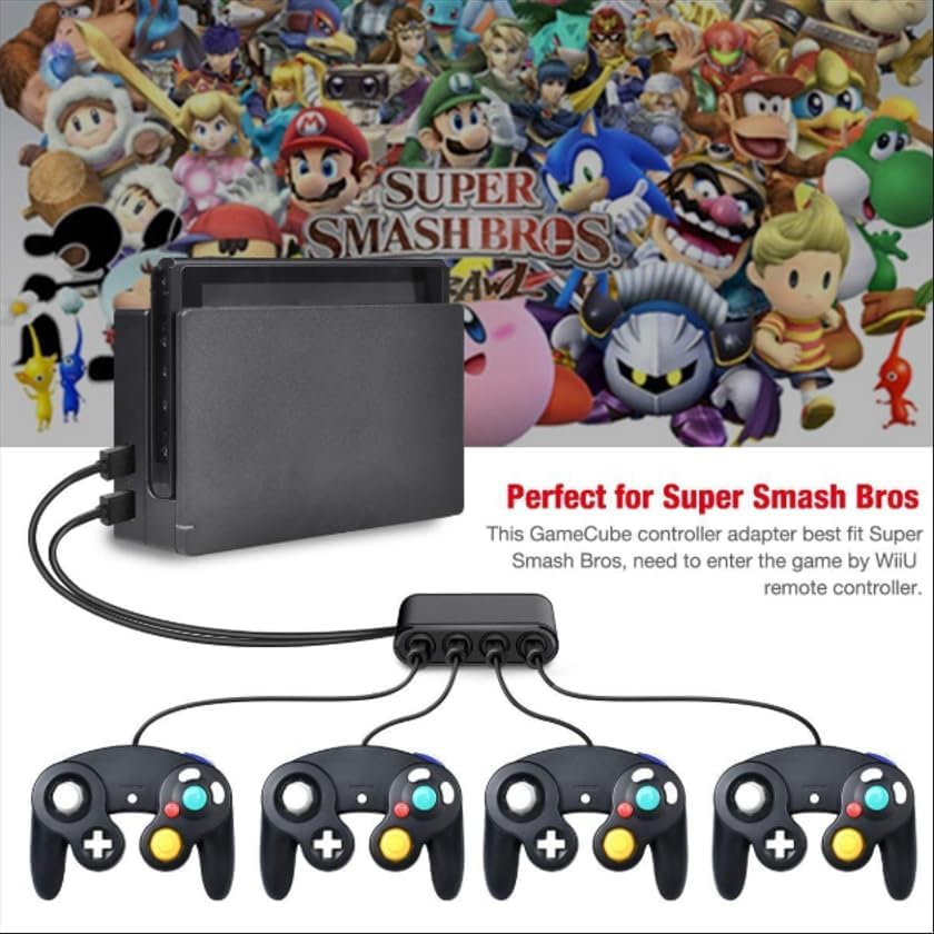 Amazon.co.jp: GCコントローラー接続タップ 互換品 ゲームキューブ