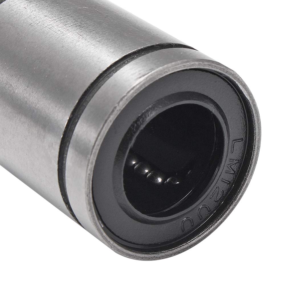 Bujes de rodamiento de bolas lineales LM12UU sellados de goma 12 mm diámetro interior