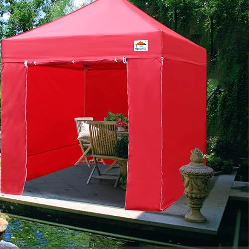 Miniatura 2 de Tienda de campaña desplegable Ez de 10 x 10 pies, refugio instantáneo comercial con bolsa de transporte resistente y 4 paredes laterales extraíbles,