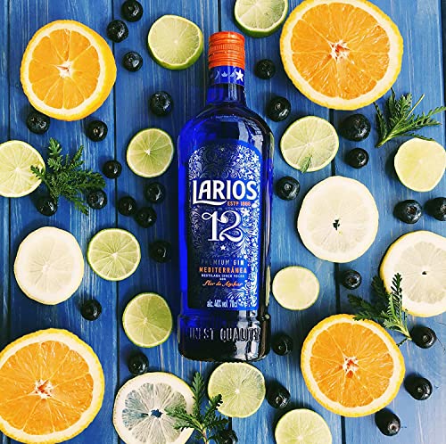 Larios Premium Gin | mediterraner Premium Orange Blossom Gin mit zarten und erfrischenden Nuancen | perfekt für Longdrinks und Cocktails | 40 % vol | 700 ml