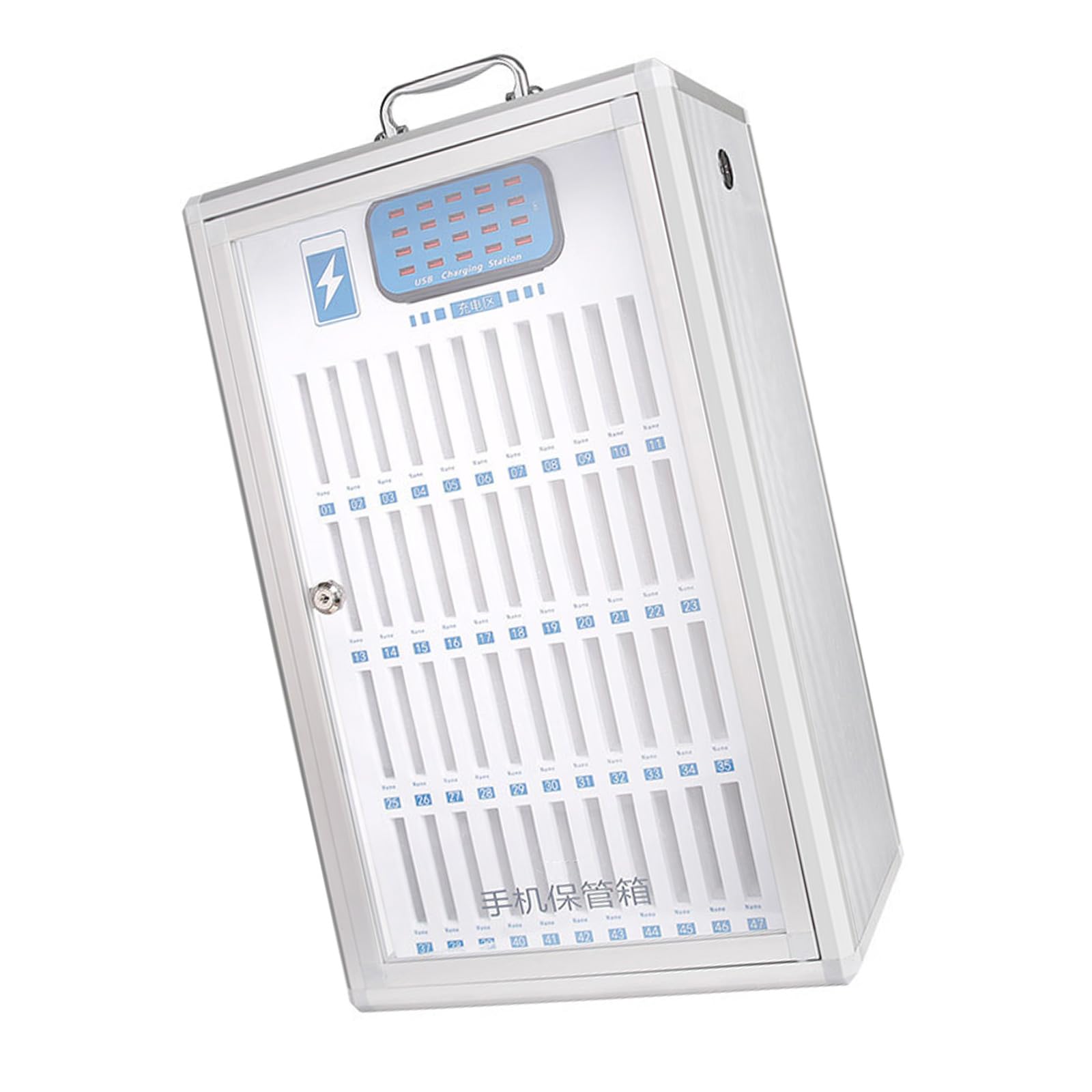 our fave Organized Phone Storage Box with Charging Capabilities Secure Locking Mechanism for Neat Keeping in Workplaces Classrooms Conference Rooms Charging Station