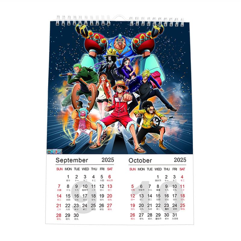 ワンピースカレンダー2025】ONE PIECE ワンピース 壁掛けカレンダー 4