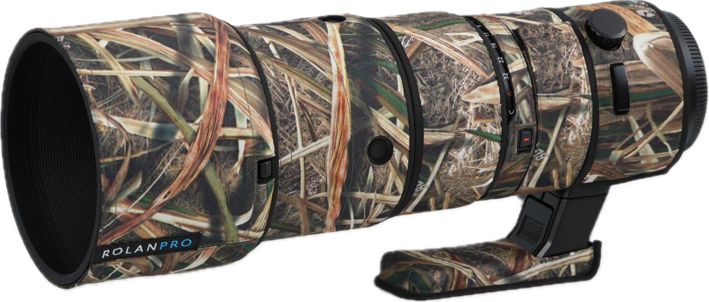 Rolanpro Waterproof Lens Camouflage Cover for FUJI FUJINON GF 500mm F5.6R LM OIS WR Rain Cover Protective Case Sleeve-#29 Grass camo Waterproof