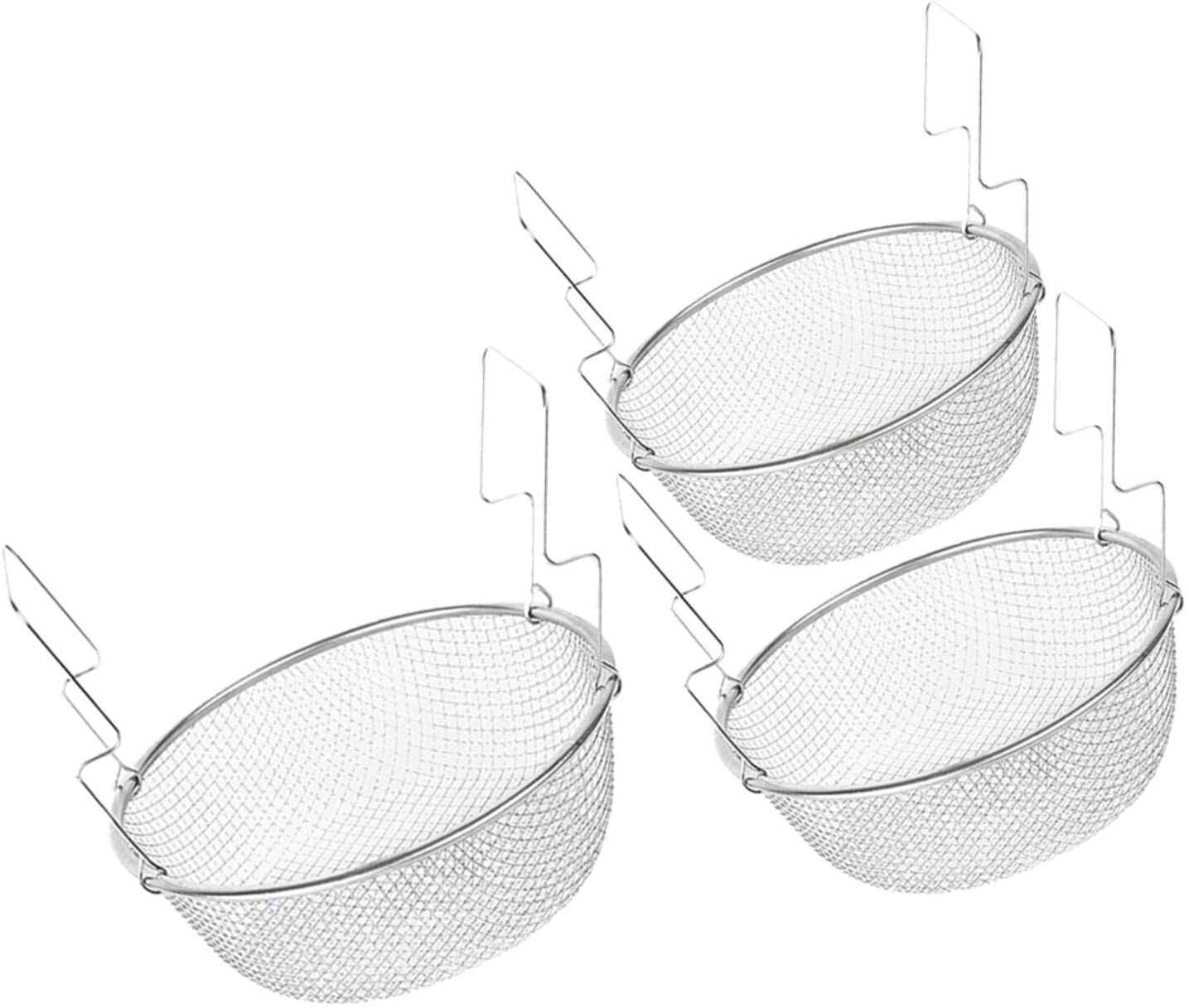 Sitko Kuchenne Durszlak Sitka Do Żywności Drobna Siatka Kuchenny Kosz Do Smażenia Sito Kuchenny Durszlak Sito Metalowe Trwałe Łyżka Do Odcedzania(23cm)