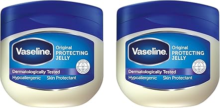 Vaseline Original Protecting Jelly, Protective and Repairing Cream, Suitable for Sensitive Skin, Nourished Dry Skin, Regenerated Skin Barrier, Pure Vaseline, 2x 250ml