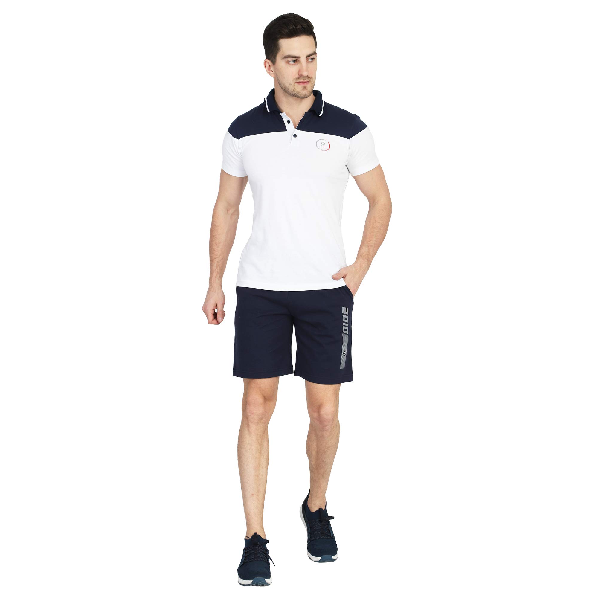 Men's Navy Jersey Shorts-image-11