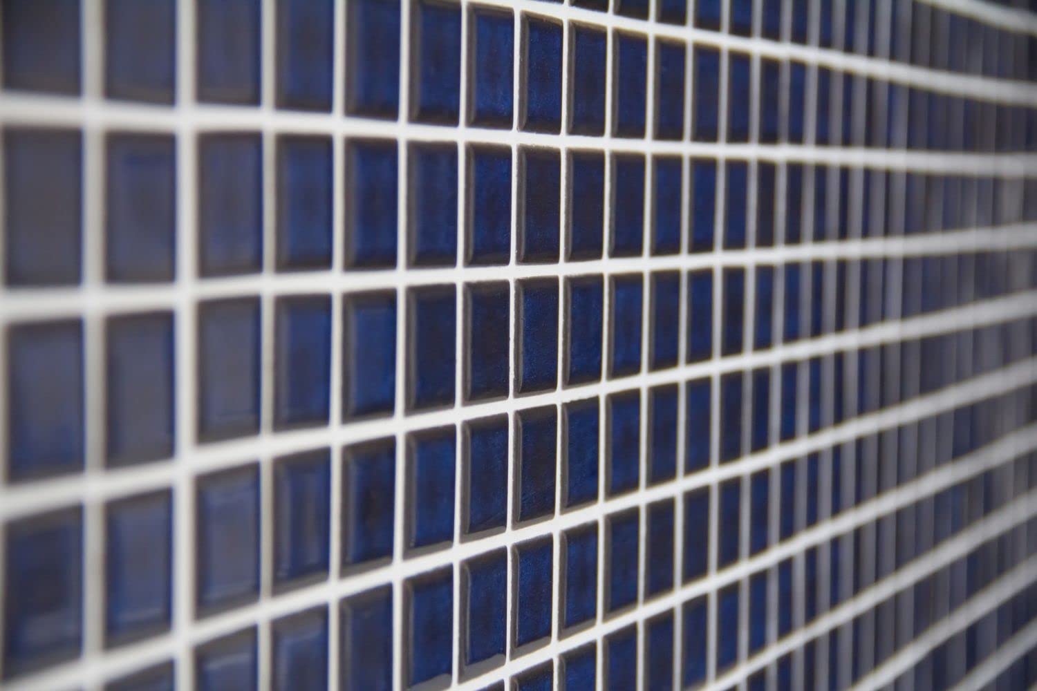 Carreau mosaïque en trencadís monochrome cobalt brillant 50x50 cm / prix par m² | Leroy Merlin